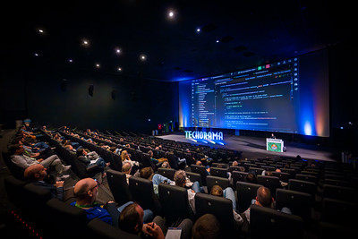 Audience attending a Techorama keynote session
